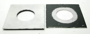 FOR Calumet 2 Homemade Metal Lens Boards 4x4" w/Holes 45mm & 48mm f/Old Shutters - Picture 1 of 1