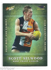 2013 Champions Best & Fairest (BF17) Scott SELWOOD West Coast - Bild 1 von 1
