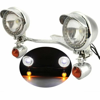 Kit de barra de señal de giro de barra de luz de paso apta para Honda Vtx 1300 C R S Retro Cruiser Foto 1 de 4