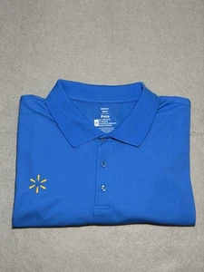 Walmart Mitarbeiter Poloshirt Herren 3XL Blau Kurzarm Arbeitsuniform - Bild 1 von 7
