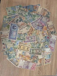 100 PCS HISTORIC BANKNOTES FROM ROMANIA...DEALER LOT,COLLECTION - Imagen 1 de 4