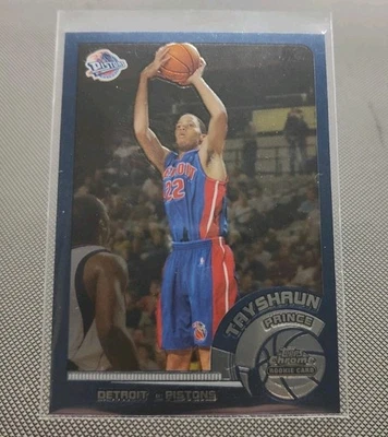 2002-03 Topps Chrome #144 Tayshaun Prince Pistons Rookie RC - Image 1 of 2