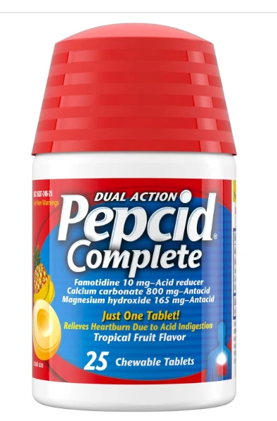 Pepcid Completo Sabor Fruta Tropical 25 Comprimidos Masticables*Exp:06/26*Envío Gratis* Foto 1 de 1