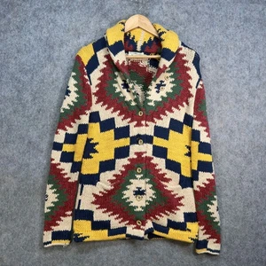 Denim & Supply Ralph Lauren Cardigan Mens Size XS Multi Knit Aztec Navajo Native - Picture 1 of 12