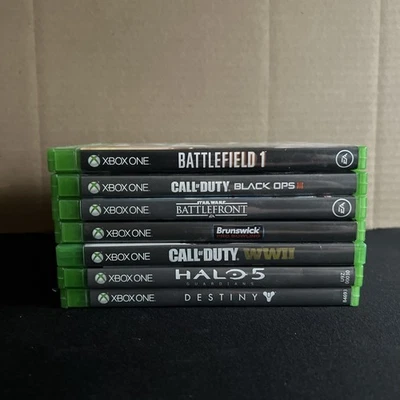 Bundle Lot of 7 XBOX One Games w/Cases (COD, Halo, Destiny, Battlefield, S Wars) - Image 1 of 2