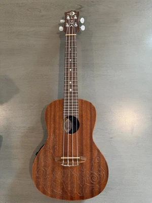 Luna Guitars Tattoo Mahogany Soprano Ukulele Mahogany Acoustic Electric - Image 1 of 3