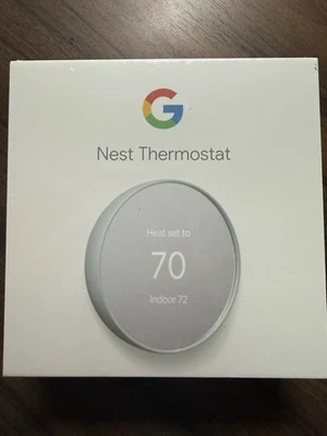 Brand New Sealed Box Google Nest Smart Thermostat 4th Gen Fog G4CVZ-US - Image 1 of 3