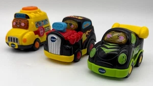 Vtech Go Go Smart Wheels Autos Leuchtgeräusche Schulbus, Hot Rod, Rennwagen - Bild 1 von 4