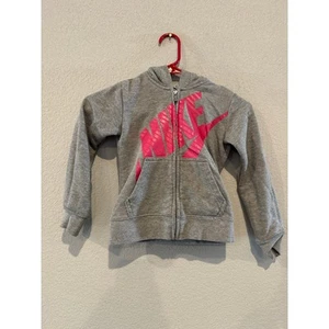 Nike Little Girls Jacket – Pink/Gray – Size 5 - Picture 1 of 3