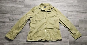 GAP Canvas Chore Coat Womens Khaki Cargo Jacket XL - Picture 1 of 11