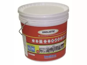INDEX UNOLASTIC IMPERMEABILIZZANTE TETTI GRONDAIE CAMINI CANALI 5kg. marrone - Foto 1 di 2