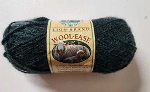 Hilo marca Lion hilo fácil de lana Oxford verde #152 80 % acrílico 20 % mezcla de lana - Imagen 1 de 2