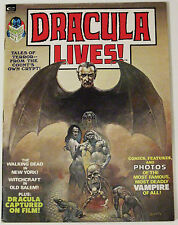DRACULA LIVES!# 1 1973 (9.0 VF/NM)B&W Mag Boris Vallejo Painted Cover ORIG OWNER