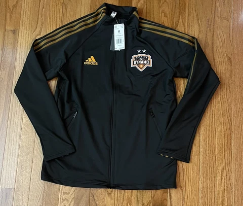 Men's Houston Dynamo FC adidas Anthem Full-Zip Team Jacket Medium NWT $85 Cover