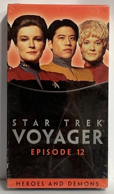 STAR TREK VOYAGER Ep. 12 Heroes and Demons SEALED VHS Paramount  TV Series - Imagem 1 de 4