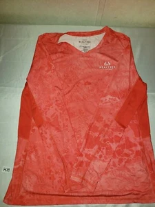 Womens Realtree Fishing Long Sleeve Orange Shirt Size Large - Picture 1 of 4