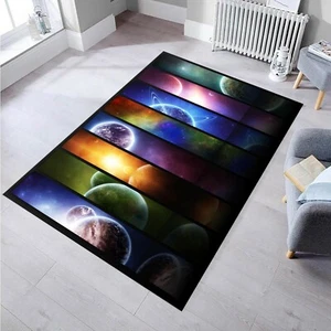 Planets Rug ,Fan Rug,Area Rug,Non Slip Floor Carpet,Modern Rug 100x150 cm - Picture 1 of 7