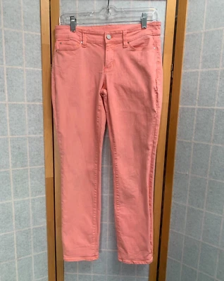 Pantalones de mezclilla Ann Taylor corte moderno 6P color coral algodón/spandex Foto 1 de 4