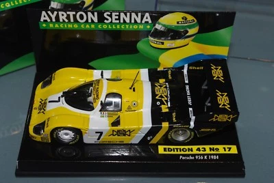 Minichamps 1/43 PORSCHE 956K NEWMAN 1984 AYRTON SENNA COLLECTION #17 - Image 1 of 2