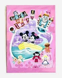 2022 Disney John Coulter Mickey Minnie World Of Love Small World Postkarte 5x7 - Bild 1 von 2