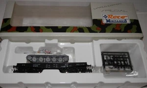 Roco HO DRG 40357 Rail Car w/ Custom Painted Russian T-34 Tank #874 (B) - Picture 1 of 11