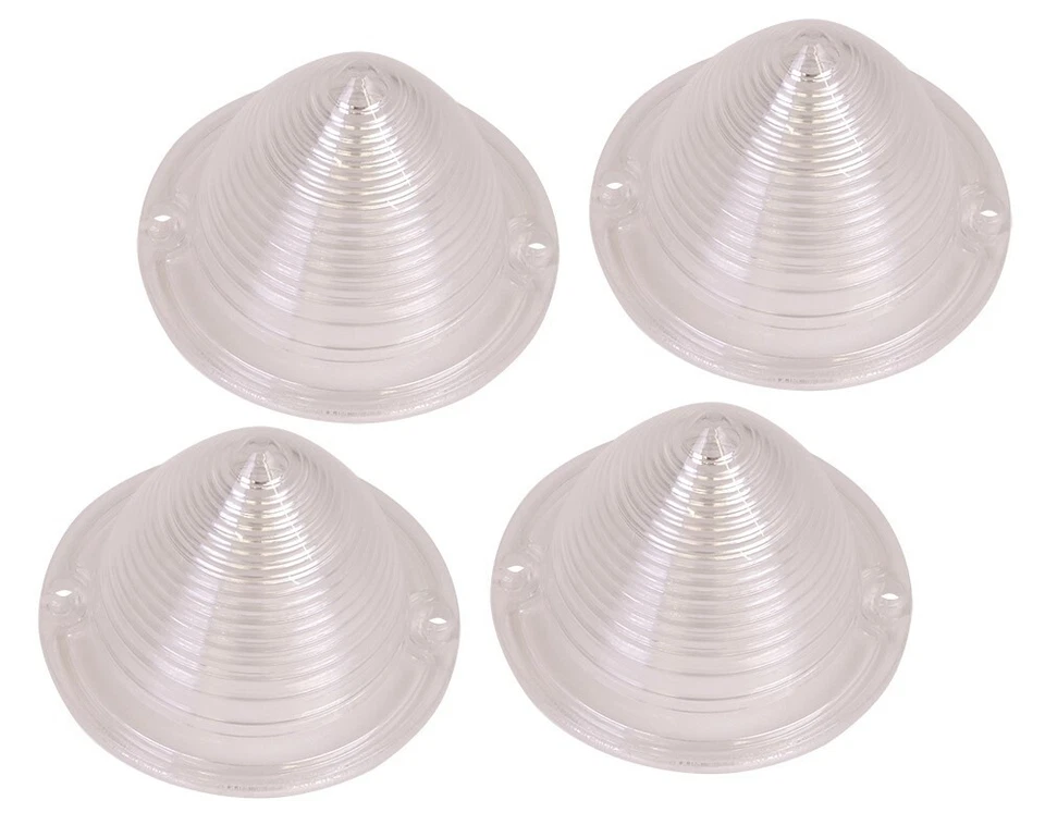 1958 CHEVROLET FULL SIZE PASS CAR BELAIR IMPALA BISCAYNE PARK LIGHT LENSES CLEAR - Image 1 of 1