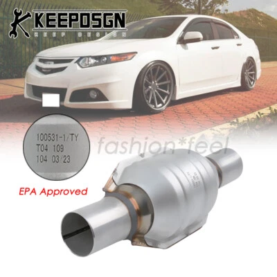 Conversor catalítico 2"" protetor térmico aço inoxidável solda EPA para Honda Accord - Imagem 1 de 4