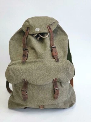 Schweizer Armee Rucksack 1952 Original (klein) mit Stoff Riemen - Bild 1 von 4