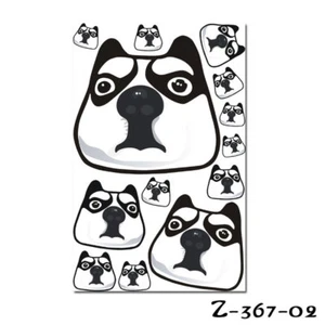 Fun & cute car/ wall decal sticker of my dog funny Husky faces for car/ window - Picture 1 of 1
