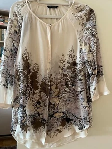 MASSIMO DUTTI SILK BLOUSE - Picture 1 of 9