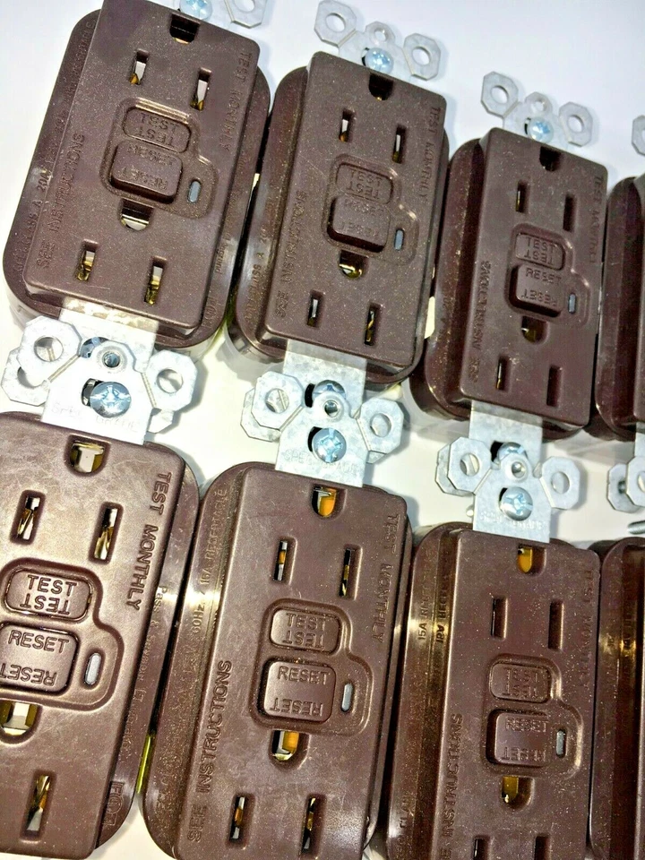 LOT OF 10 Legrand Pass Seymour Test Monthly 1595 GFCI BROWN FREE SHIP b - Image 1 of 4