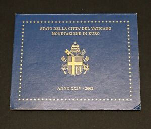 Vatican City 2002 Official Euro Coin Set Pope John Paul II  B472