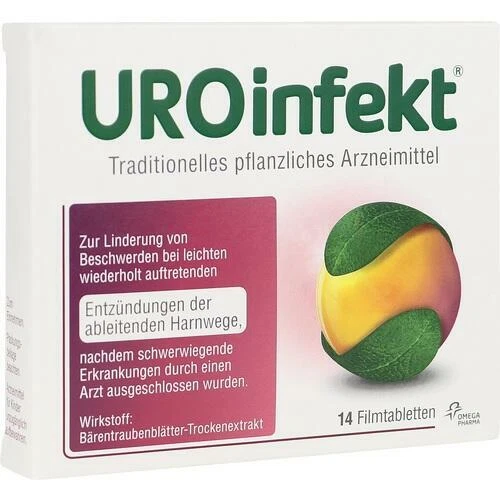 OMEGA PHARMA DEUTSCHLAND GMBH UROINFEKT 864 mg 14 Filmtabletten ,PZN 16622123