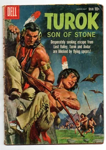 Turok Son of Stone #19 - Dinosaurio - Llave de oro - 1960 - En buen estado/en muy buen estado - Imagen 1 de 2