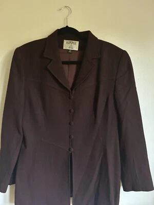 Kasper For ASL Sz 14 100% Wool Blazer Fully Lined Womens — 第 1/4 张图片