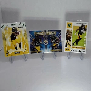 Panini NAJEE HARRIS Green SP RC + CHASE CLAYPOOL Green SP RC + Thunder/Lighting - Picture 1 of 5