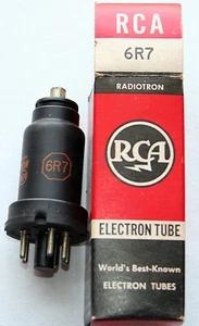 6R7 Vacuum Tube NIB NOS TV-7D/U Tested Guaranteed TV Phono HAM Amplifier RCA - Picture 1 of 7