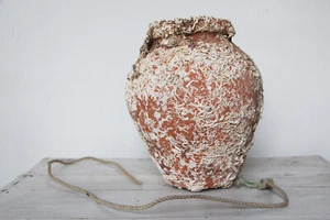 Antigua trampa para pulpo de terracota del siglo XIX, maceta submarina de terracota de pulpo - Imagen 1 de 11