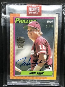 Serie Signature 2023 Topps Archives John Kruk 81/99 Phillies 469 1990 - Imagen 1 de 2