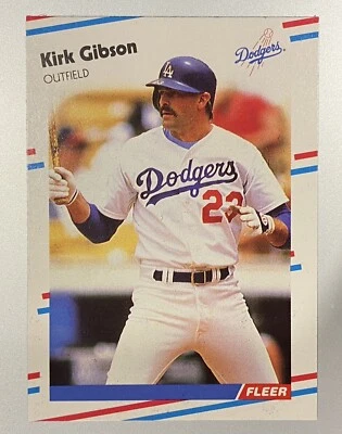 Kirk Gibson 1988 Fleer Update #U93 MINT - Image 1 of 2