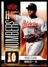 2006 Flair Showcase Hot Numbers #HN-23 Miguel Tejada Baltimore Orioles