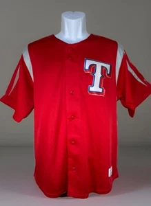 MLB Texas Rangers XL Button Down Jersey Shirt True Fan Officially License 547 - Picture 1 of 12