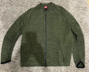 NIKE NSW TECH KNIT Green JACKET 832178 MEN SIZE XL - Picture 1 of 7