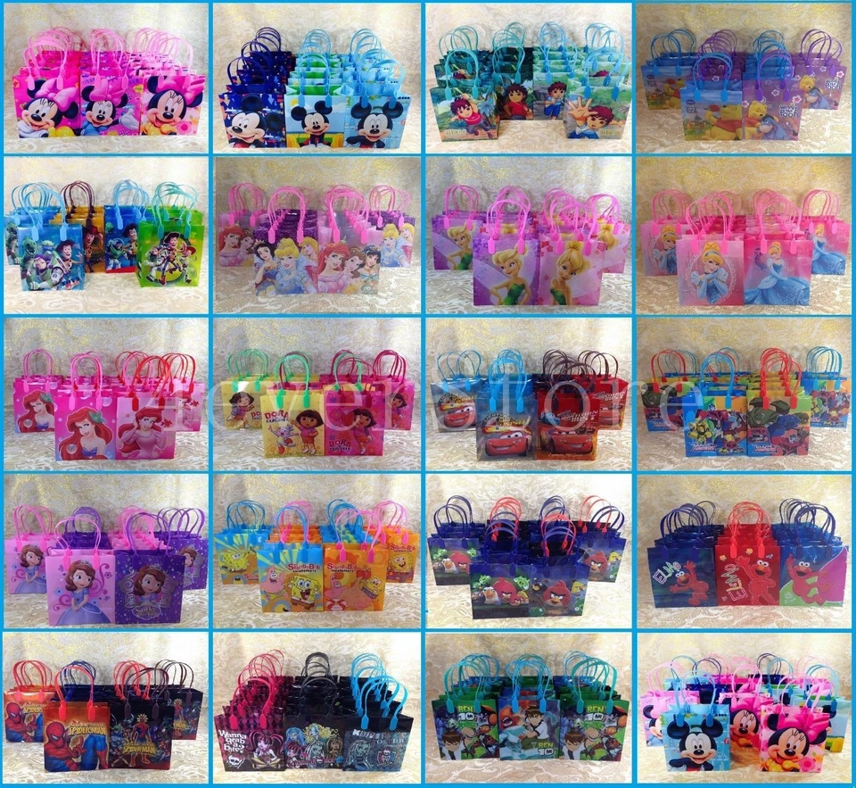 NUEVOS BOLSOS PARA REGALOS DISNEY NICKELODEON BOLSAS PARA REGALOS DE FIESTA 48X BOLSAS BOLSAS BOLSAS DE CUMPLEAÑOS Foto 1 de 1