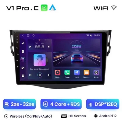 Autoradio Para Toyota RAV4 Android Auto Carplay Wifi 2G RAM 32 GB 9" 2005-2013. - Imagen 1 de 4