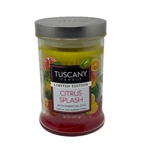 Tuscany Candle Limited Edition Citrus Splash 18oz Tropical Juice & Bright Citrus - Picture 1 of 4