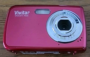 Vivitar Digital Camera Vivicam 7024 7.1MP Red GWC Free Tracked Postage - Picture 1 of 2