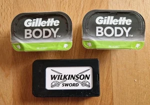 2 x Gillette Body Ersatzklingen und Wilkinson Classic Rasierklingen - Bild 1 von 2