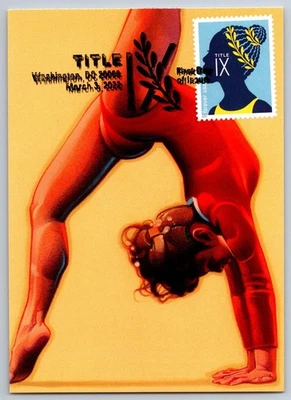 #5670 Title IX Gymnast FDC Maxi Card - Image 1 of 2