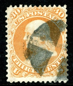 USA 1861 Franklin 30¢ Orange   Scott #71 Used N929 - Picture 1 of 6